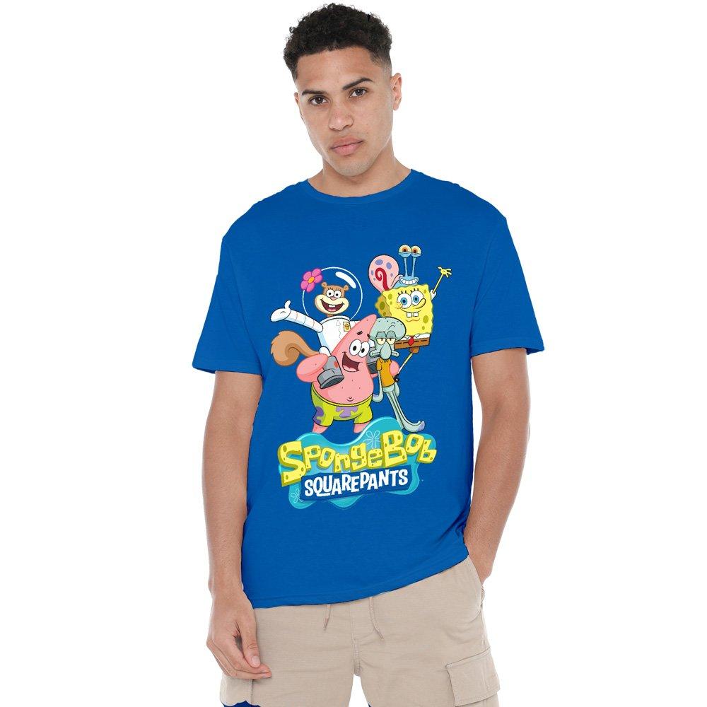 Royal - Spongebob - Spongebob Spongebob Group Shot T-Shirt Royal Blue - 1