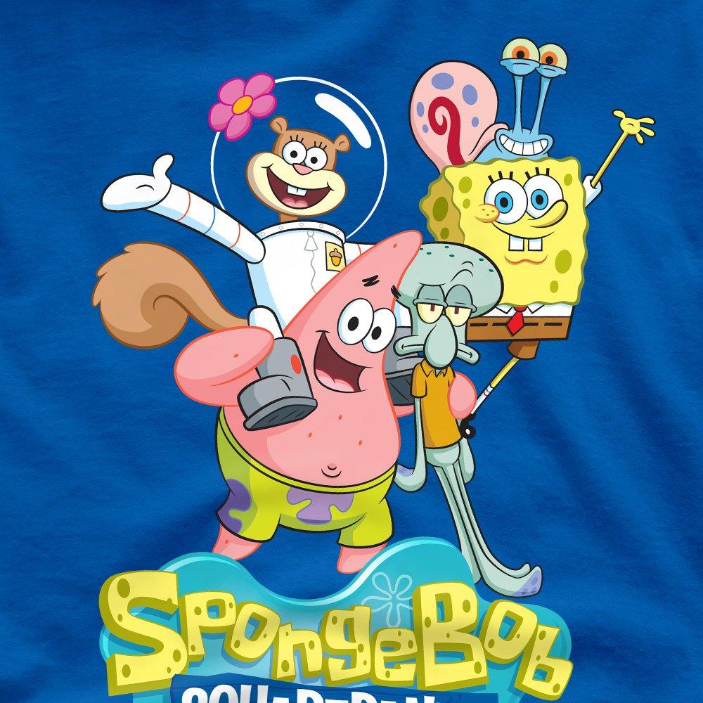 Royal - Spongebob - Spongebob Spongebob Group Shot T-Shirt Royal Blue - 2