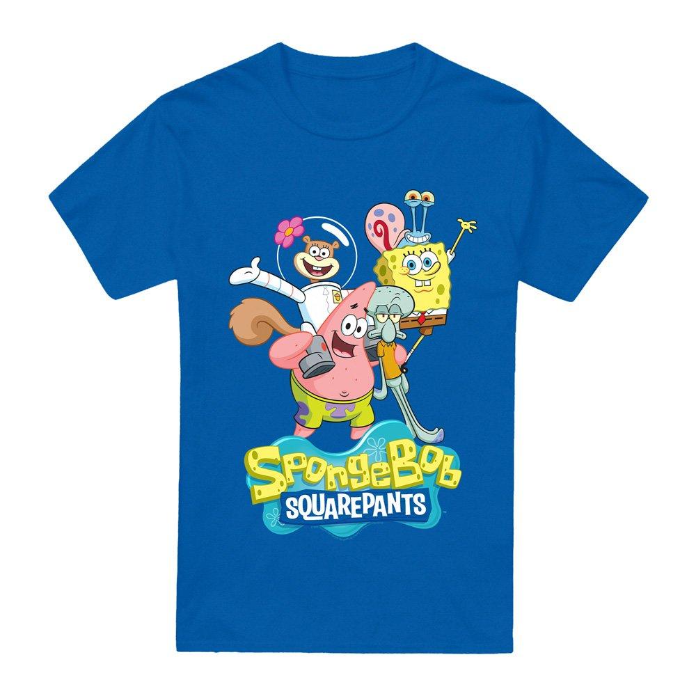 Royal - Spongebob - Spongebob Spongebob Group Shot T-Shirt Royal Blue - 4