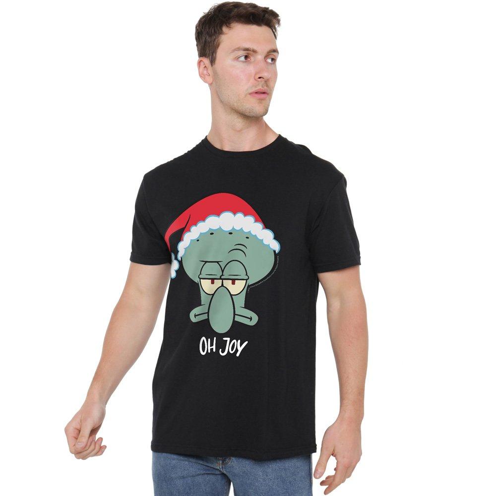 Black - Spongebob - Spongebob Squarepants Squidward Christmas Joy T-Sh - 1