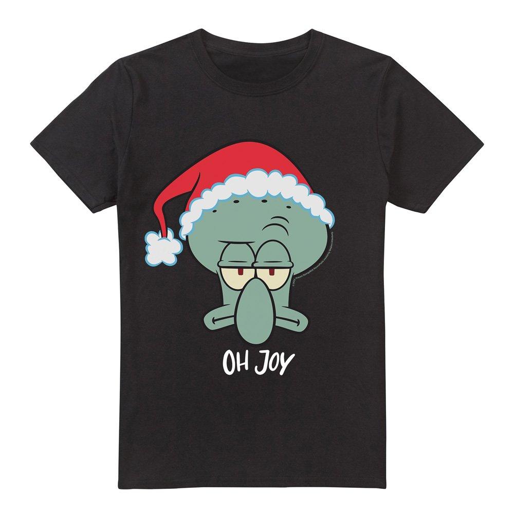 Black - Spongebob - Spongebob Squarepants Squidward Christmas Joy T-Sh - 4