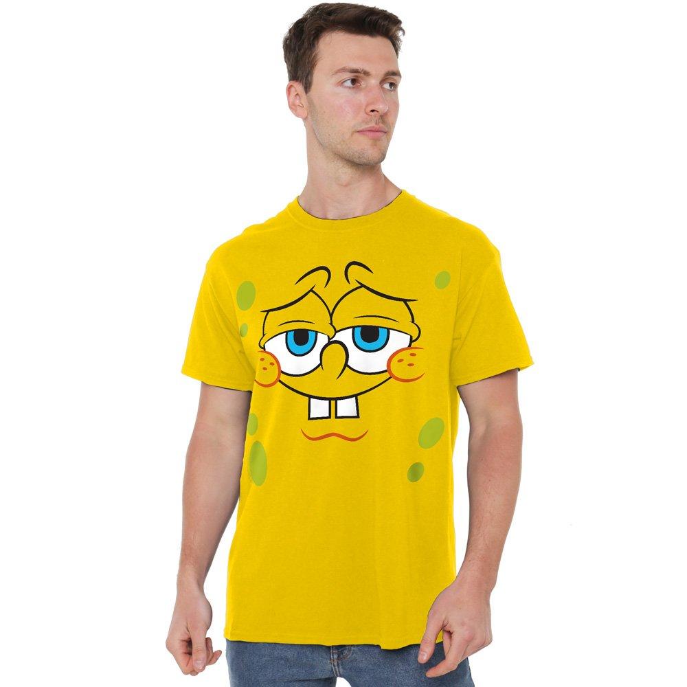 Spongebob Spongebob Confident Face Unisex Adult T Shirt Yel