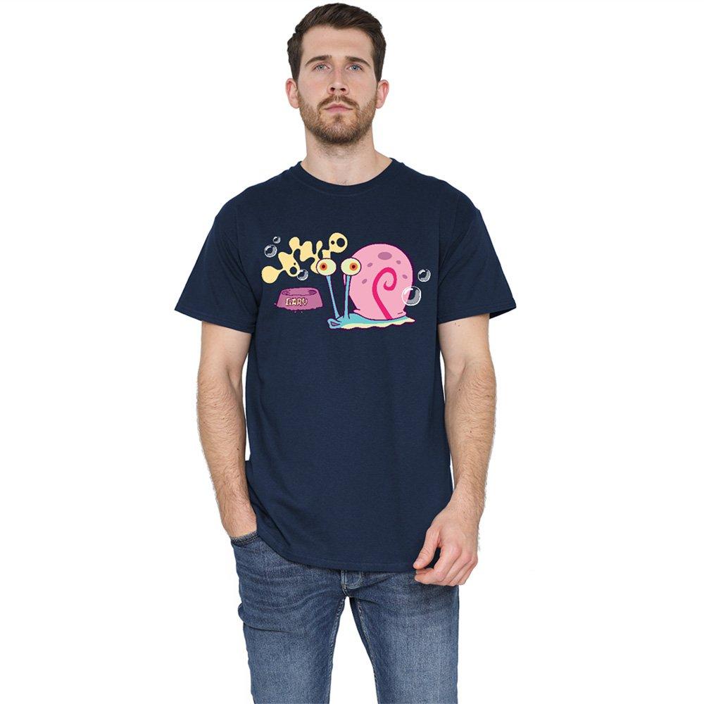 Spongebob Men's Gary The Snail T-Shirt Light Blue - XXL