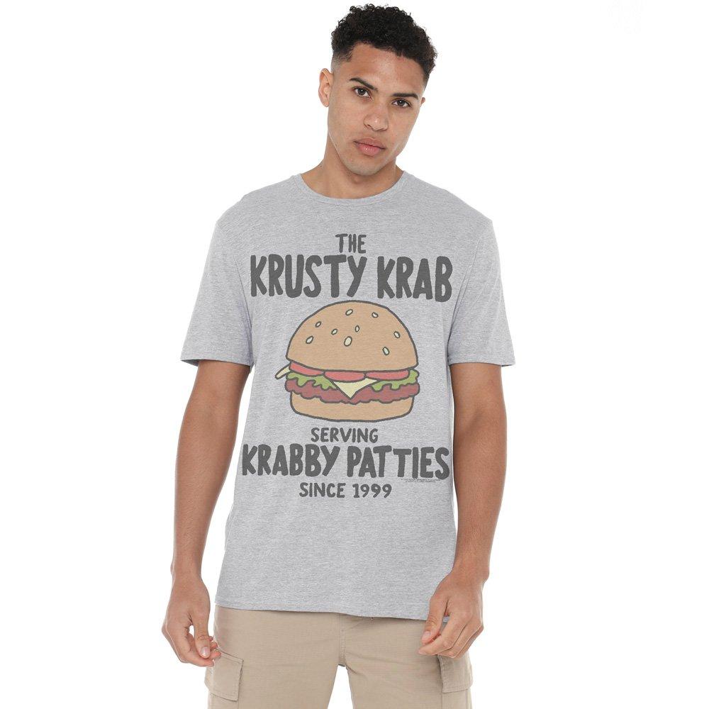 Light Grey - Spongebob - Spongebob Krabby Patties Unisex Adult T Shirt Ath - 1