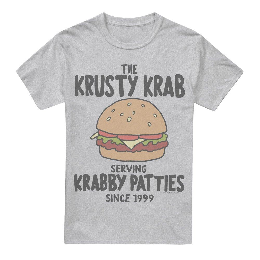 Light Grey - Spongebob - Spongebob Krabby Patties Unisex Adult T Shirt Ath - 4
