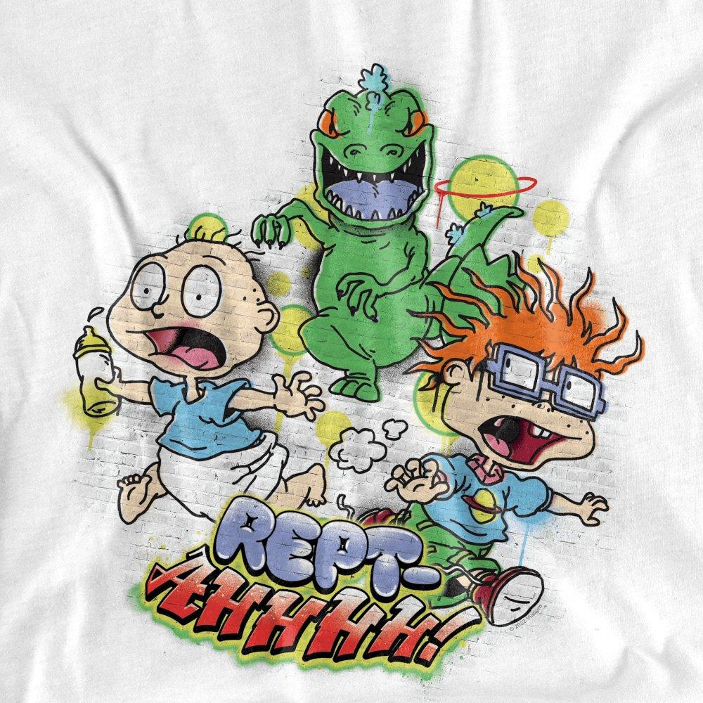 White - Nickelodeon - Rugrats Tommy And Chucky Rept-Ahhhhh! T-Shirt Whi - 2