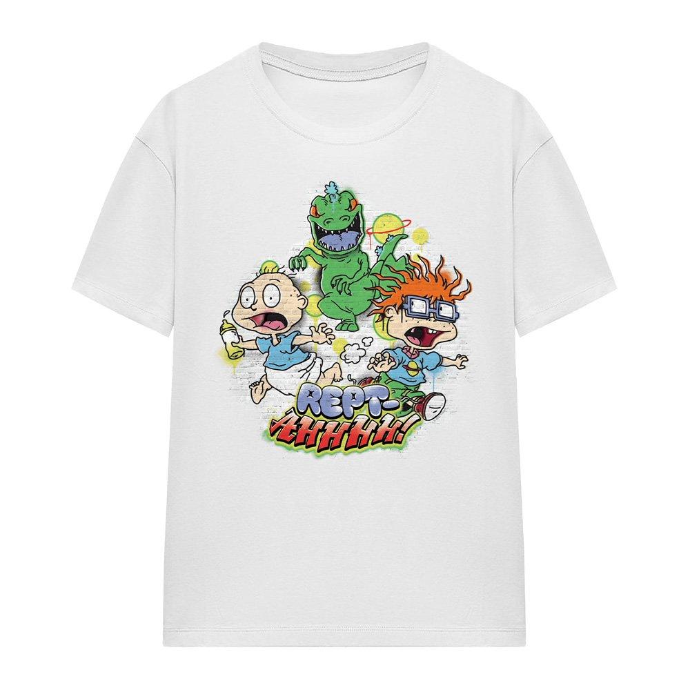 White - Nickelodeon - Rugrats Tommy And Chucky Rept-Ahhhhh! T-Shirt Whi - 4