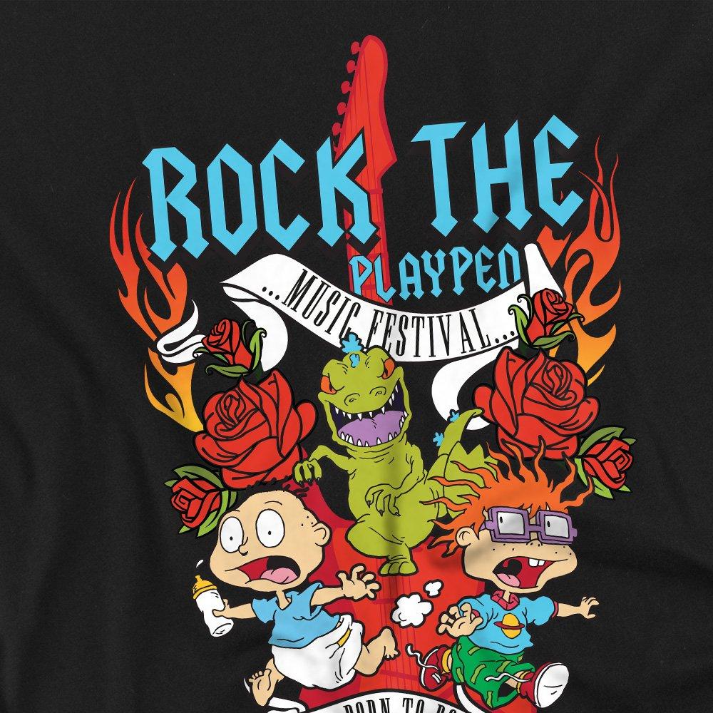 Black - Nickelodeon - Rugrats Rock The Playpen Music Festival Unisex T S - 2