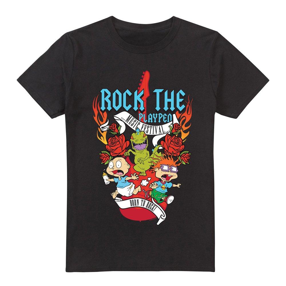 Black - Nickelodeon - Rugrats Rock The Playpen Music Festival Unisex T S - 4