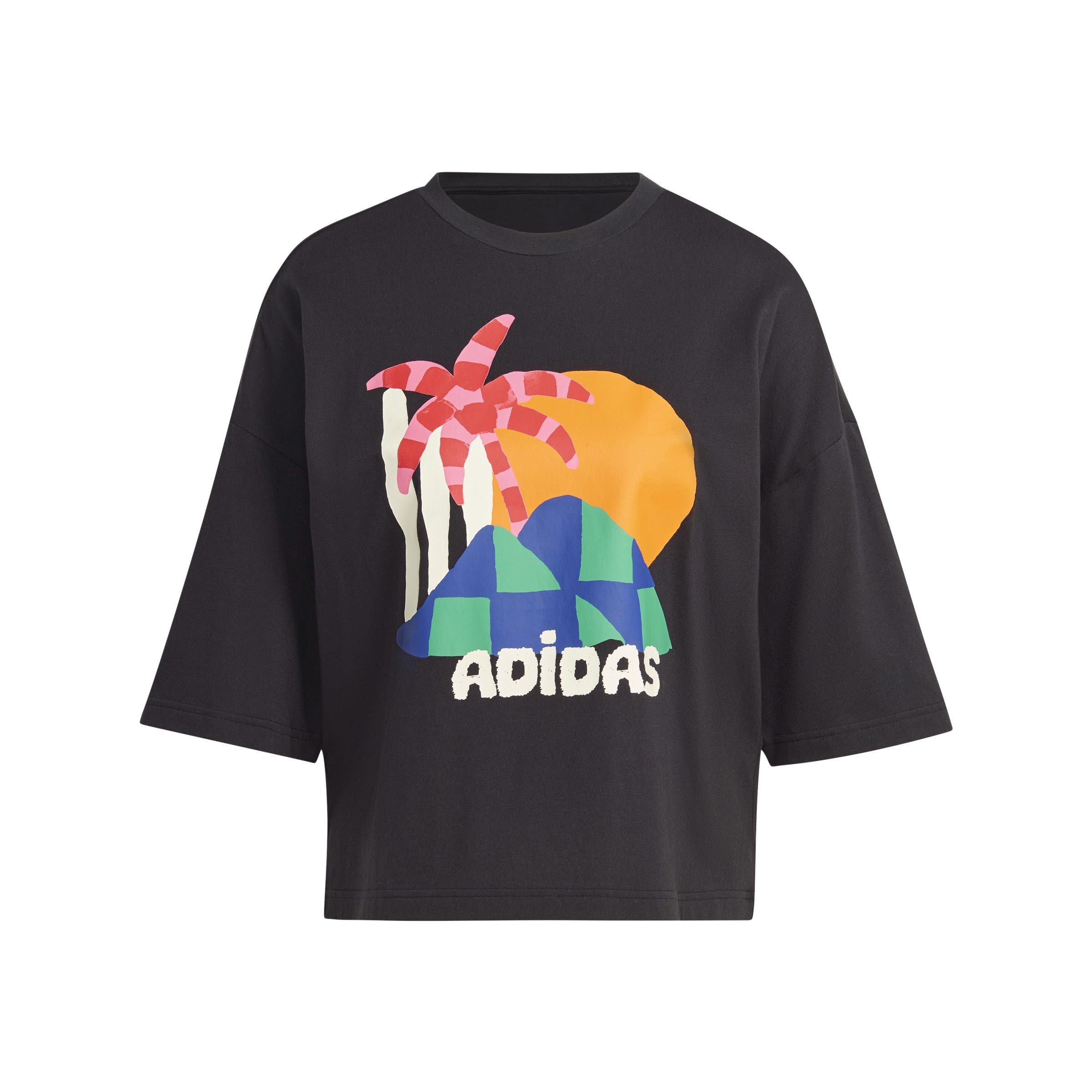 Adidas originals x farm multi print t-shirt best sale