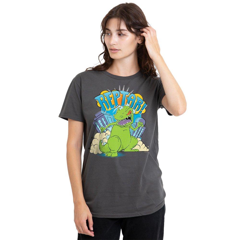 Charcoal - Nickelodeon - Rugrats Reptar Stomp T-Shirt Charcoal - 1