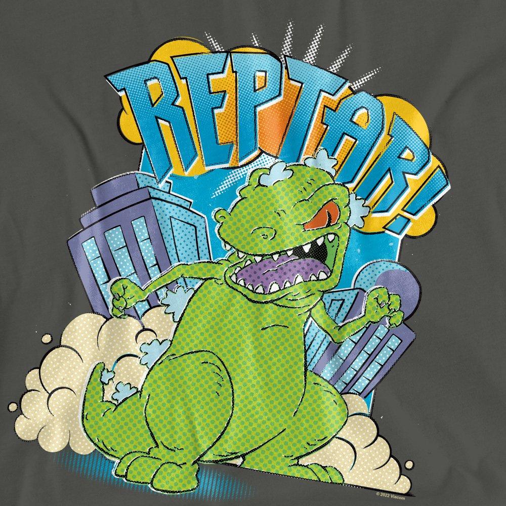 Charcoal - Nickelodeon - Rugrats Reptar Stomp T-Shirt Charcoal - 2