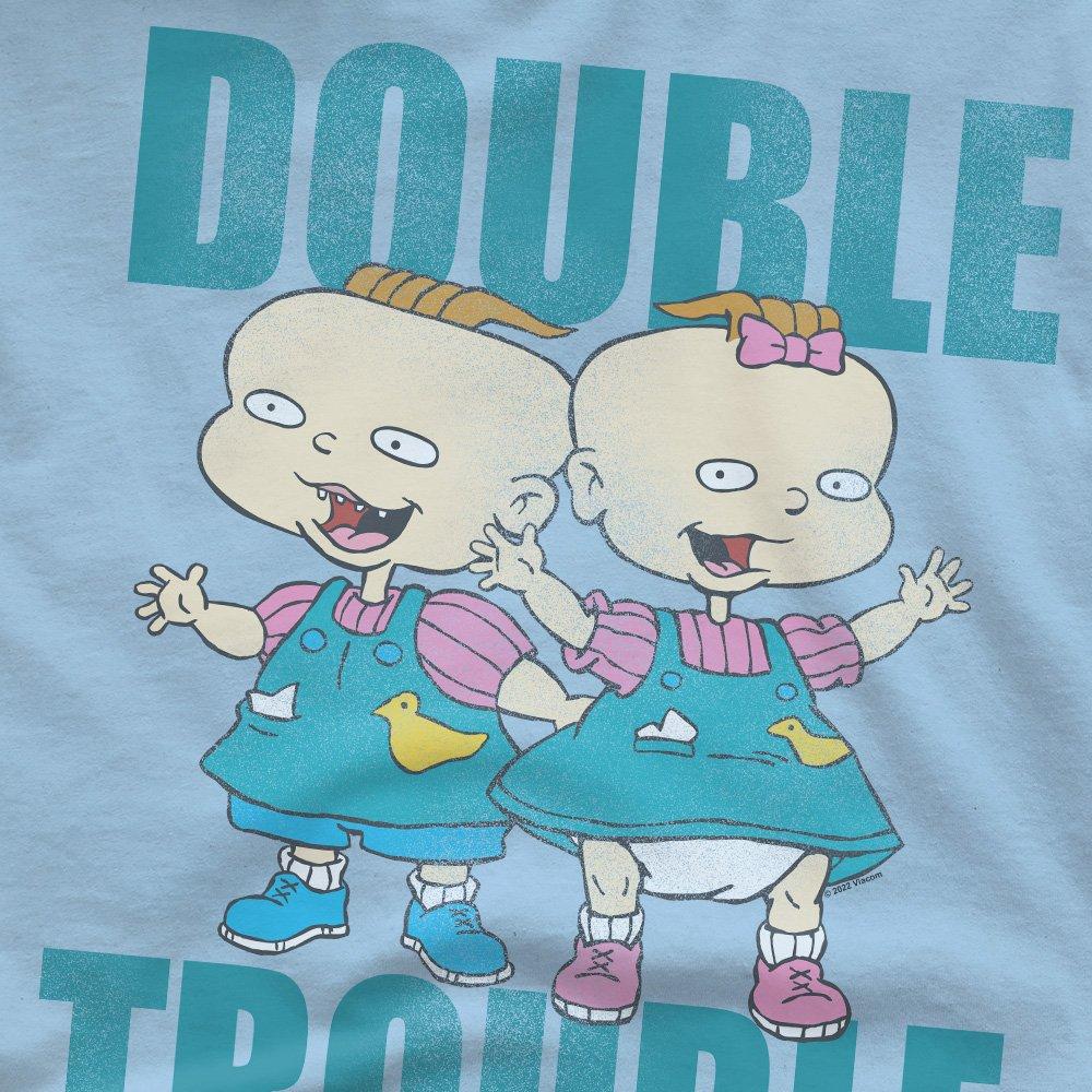 Light Blue - Nickelodeon - Rugrats Double Trouble Unisex T Shirt Light Blue - 2