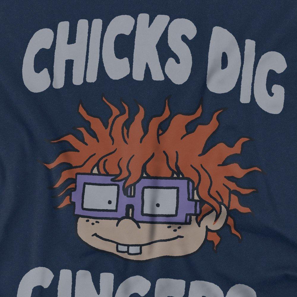 Navy - Nickelodeon - Rugrats Chicks Dig Gingers Unisex Adult T Shirt N - 2
