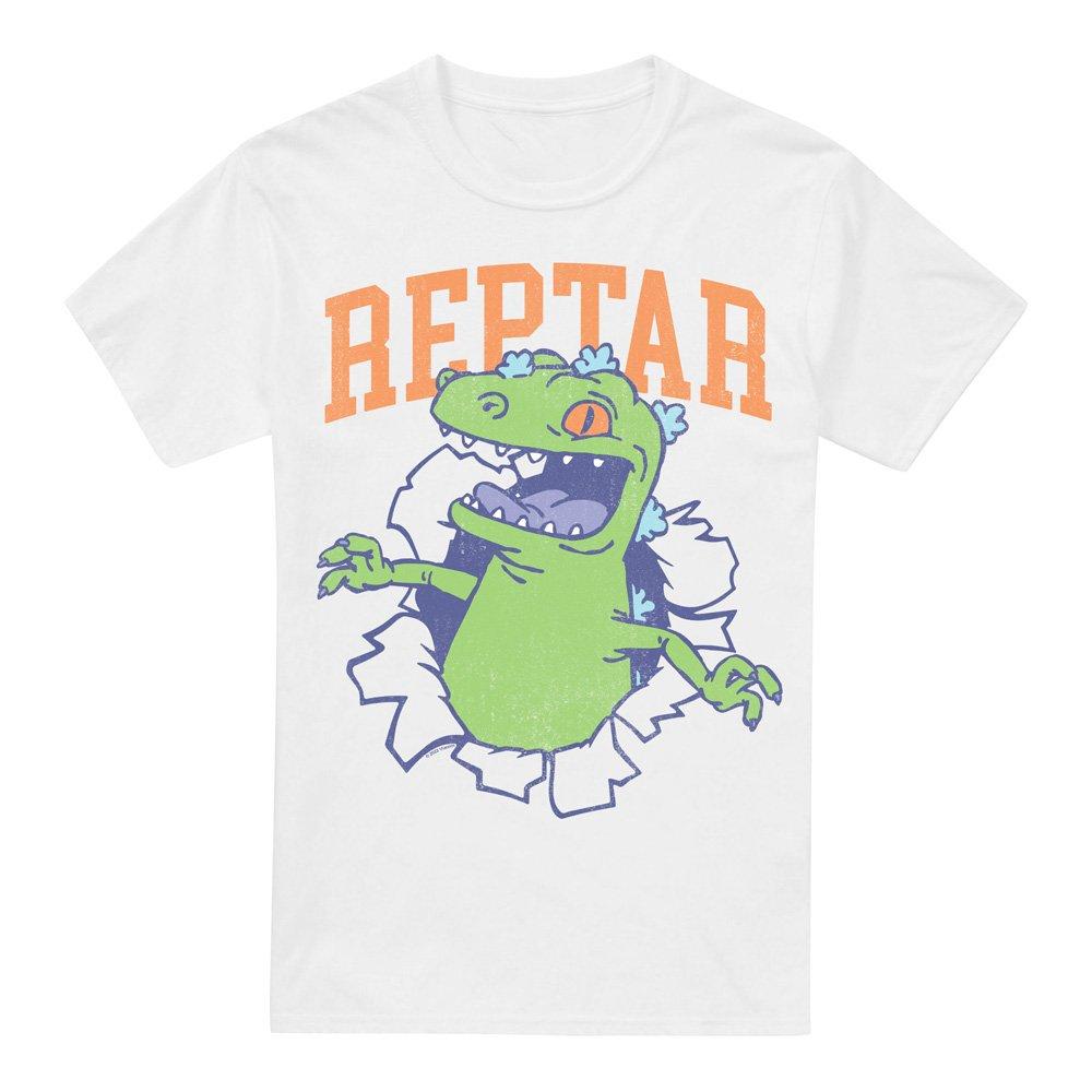 White - Nickelodeon - Rugrats Reptar Shirt Rip Unisex T Shirt White - 4
