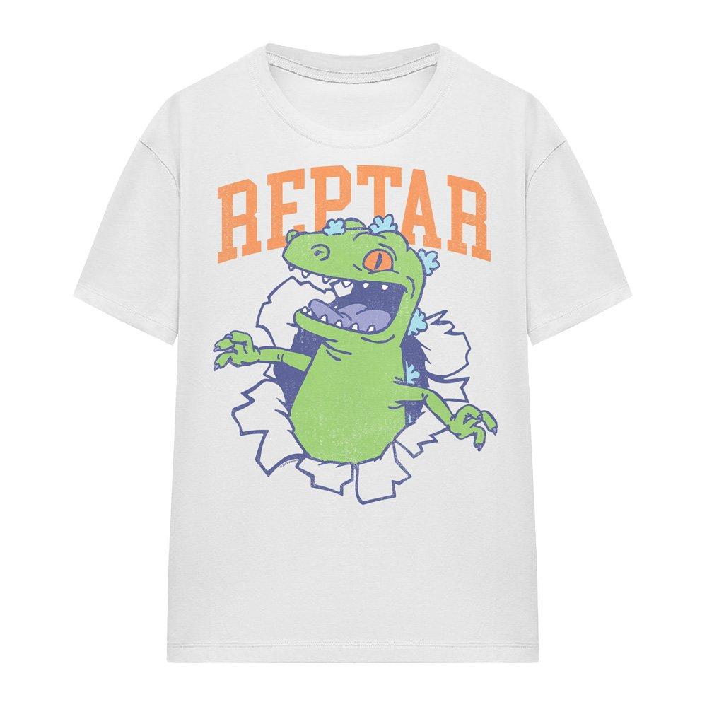 White - Nickelodeon - Rugrats Reptar Shirt Rip T-Shirt White - 4