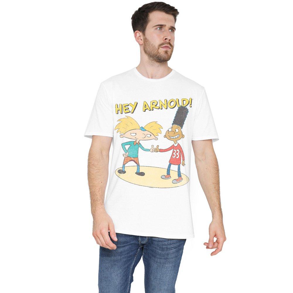 White - Nickelodeon - Hey Arnold Arnold & Gerald Unisex T Shirt White - 1