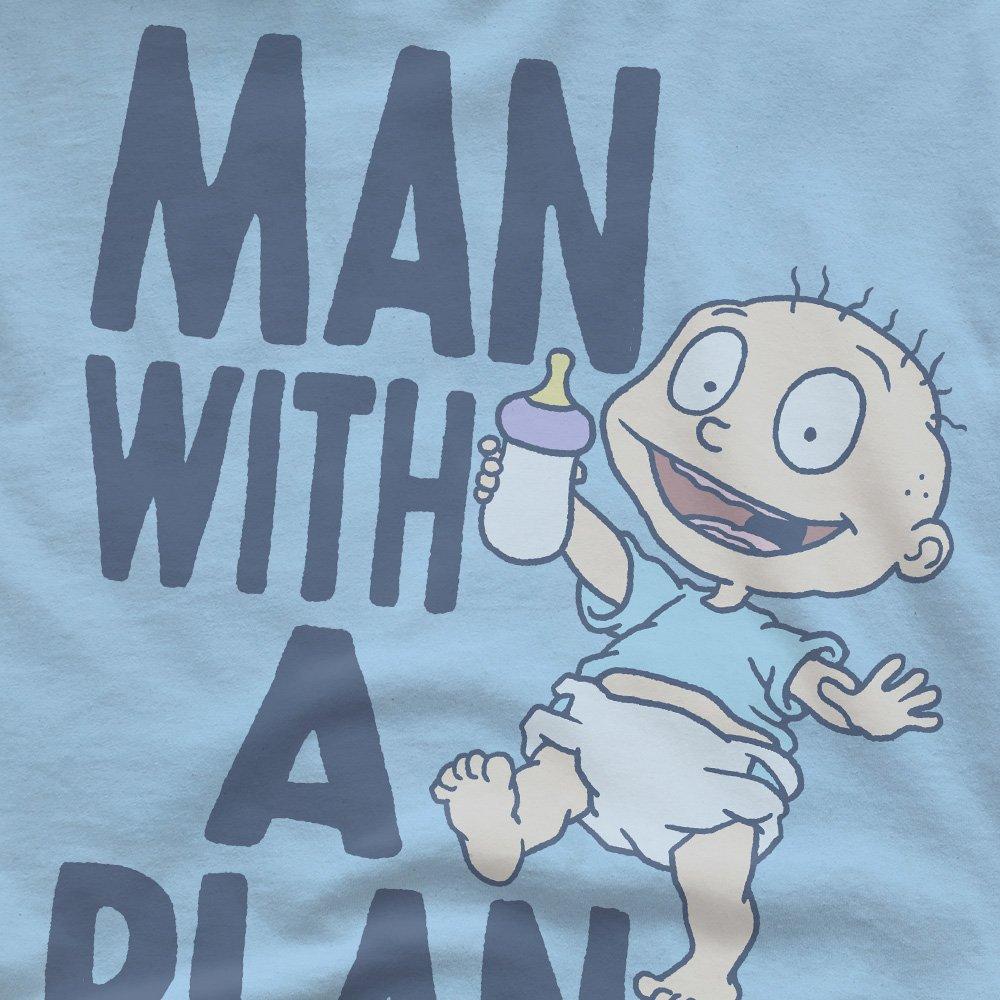 Light Blue - Nickelodeon - Rugrats Man With A Plan Unisex Adult T Shirt Ligh - 2