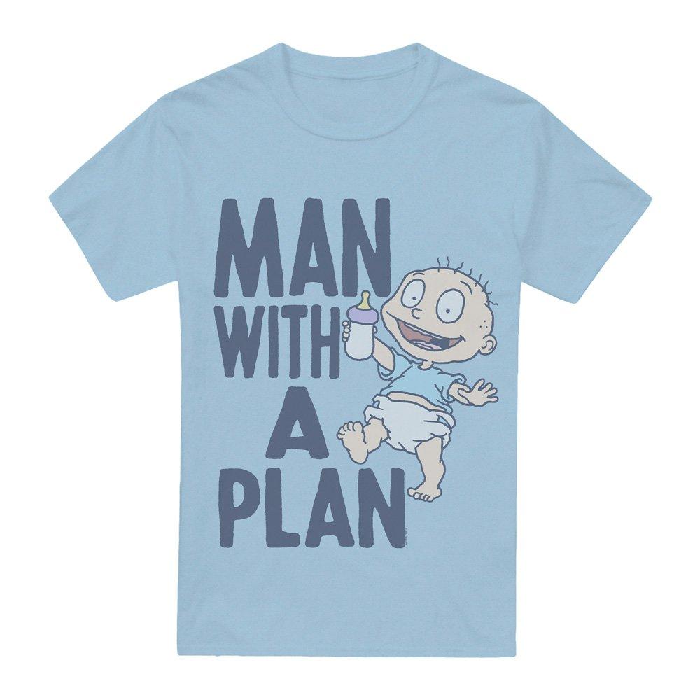 Light Blue - Nickelodeon - Rugrats Man With A Plan Unisex Adult T Shirt Ligh - 4