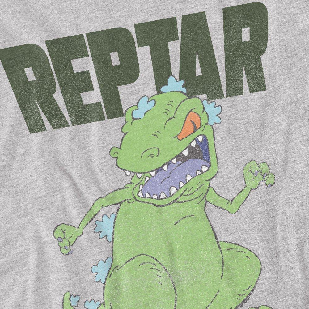 Light Grey - Nickelodeon - Rugrats Reptar Big Unisex T Shirt Athletic Heathe - 2