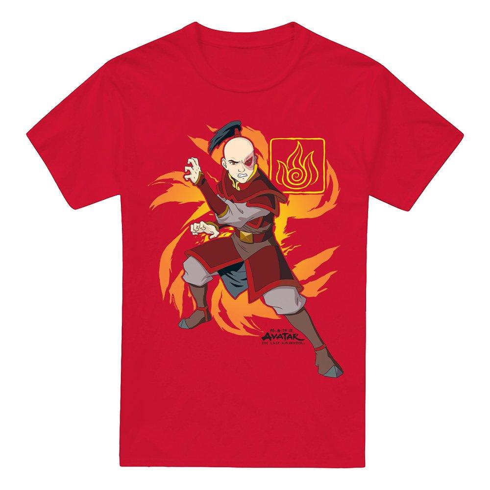 Red - Nickelodeon - Avatar The Last Airbender Zuko Flame Burst T-Shirt - 4