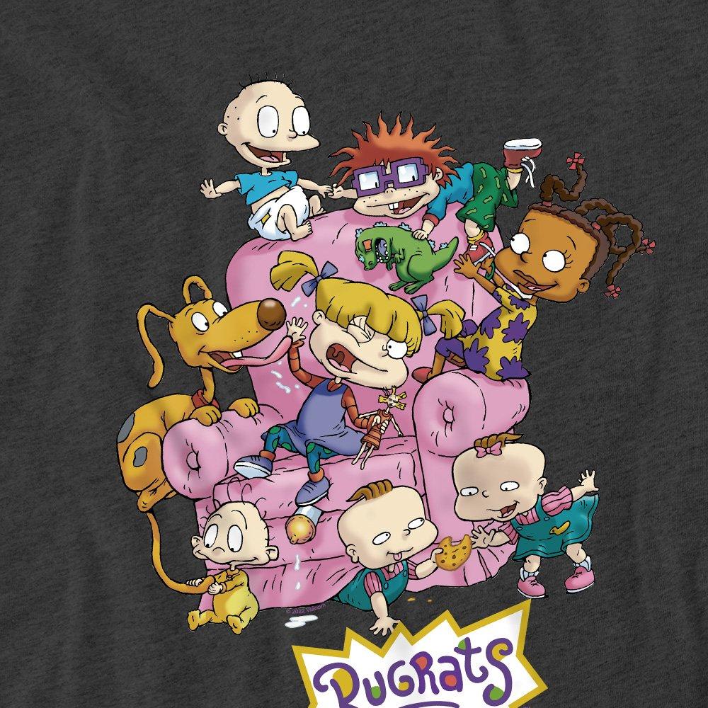 Charcoal - Nickelodeon - Rugrats Rugrats Chair T-Shirt-Charcoal - 2