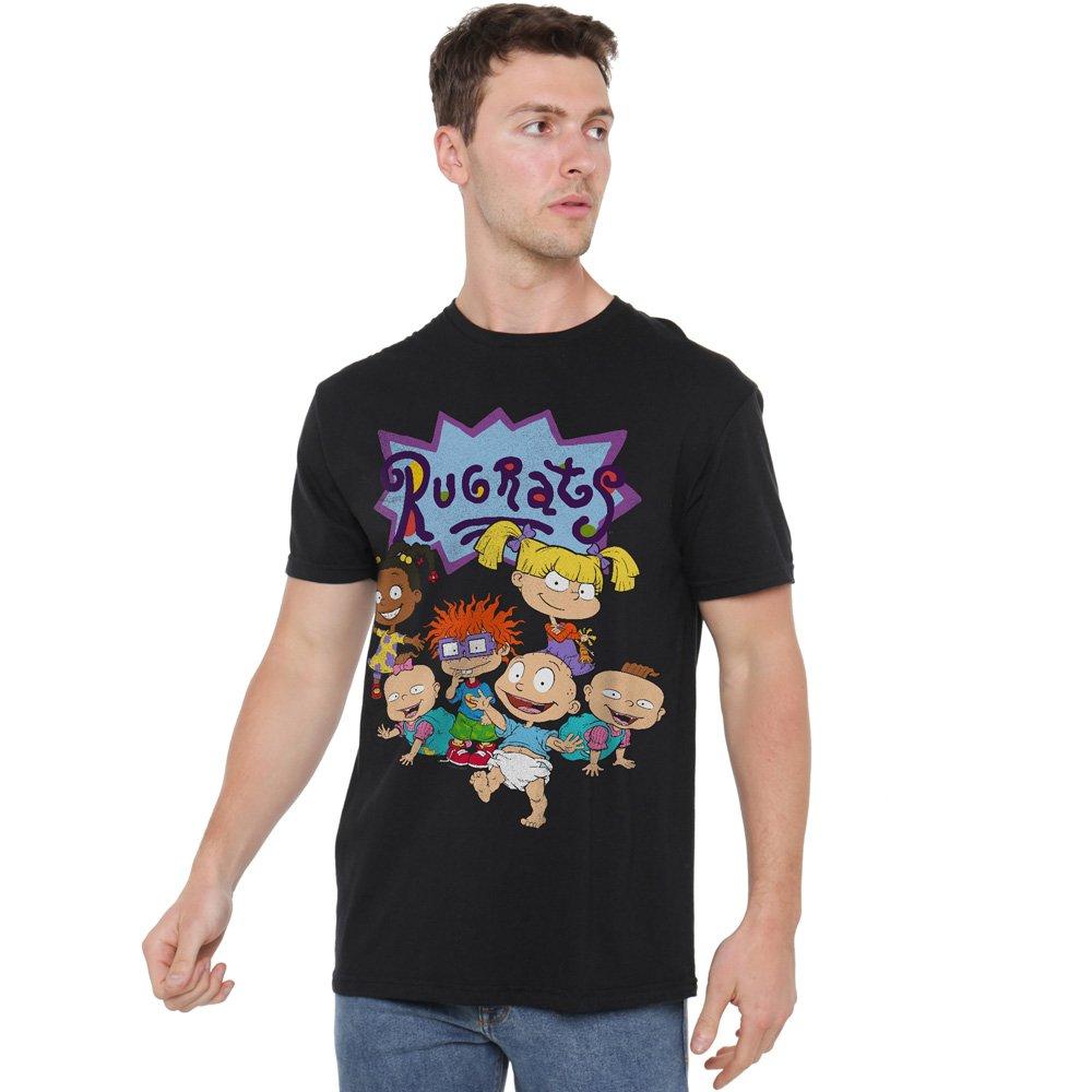 Nickelodeon Men's Rugrats Rugrats Group T-Shirt Black - XXL