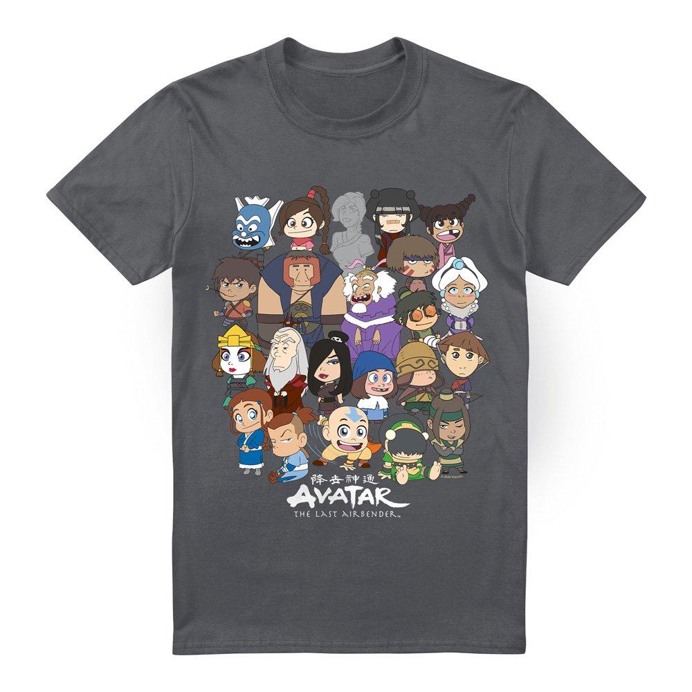Charcoal - Nickelodeon - Avatar The Last Airbender Chibi Group T-Shirt Cha - 4