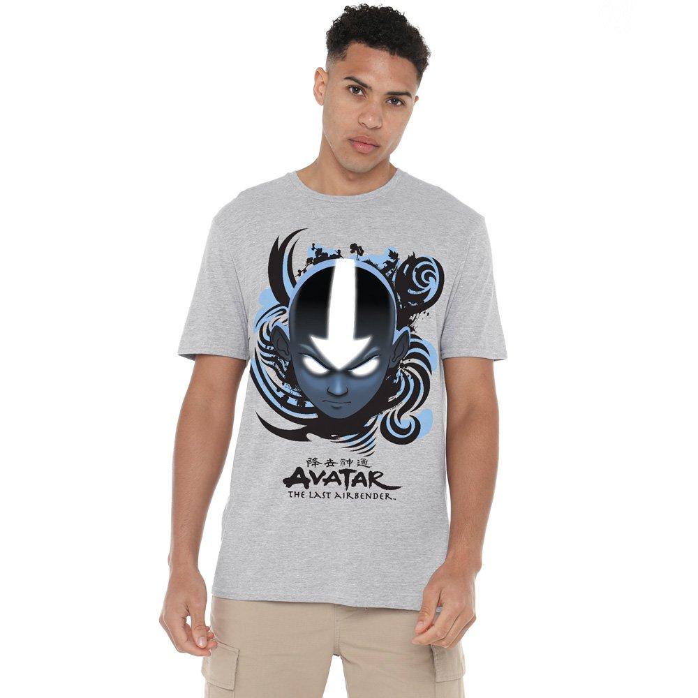 Nickelodeon Men's Avatar The Last Airbender Airbender Blue And Black - Light Grey - 4XL