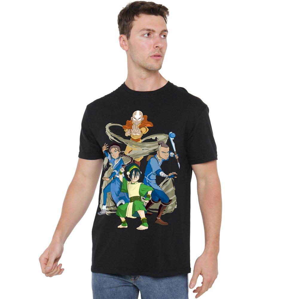 Black - Nickelodeon - Avatar The Last Airbender Team Avatar Elements T-S - 1