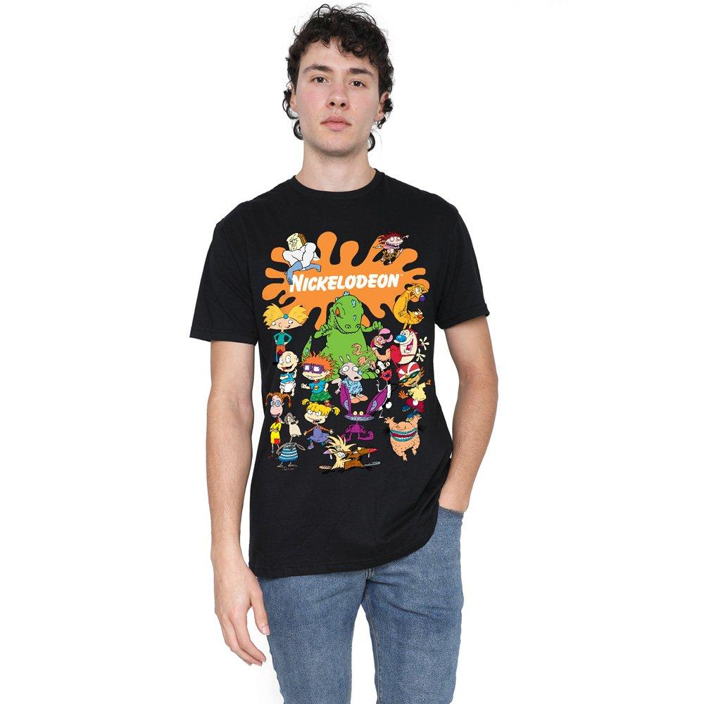 Black - Nickelodeon - Nickelodeon Brand Nick Splat Group T-Shirt Black - 1