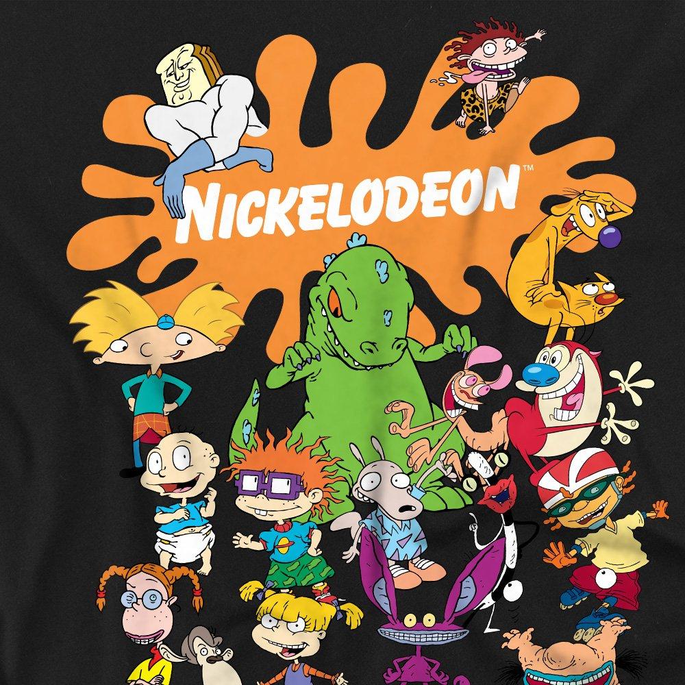 Black - Nickelodeon - Nickelodeon Brand Nick Splat Group T-Shirt Black - 2
