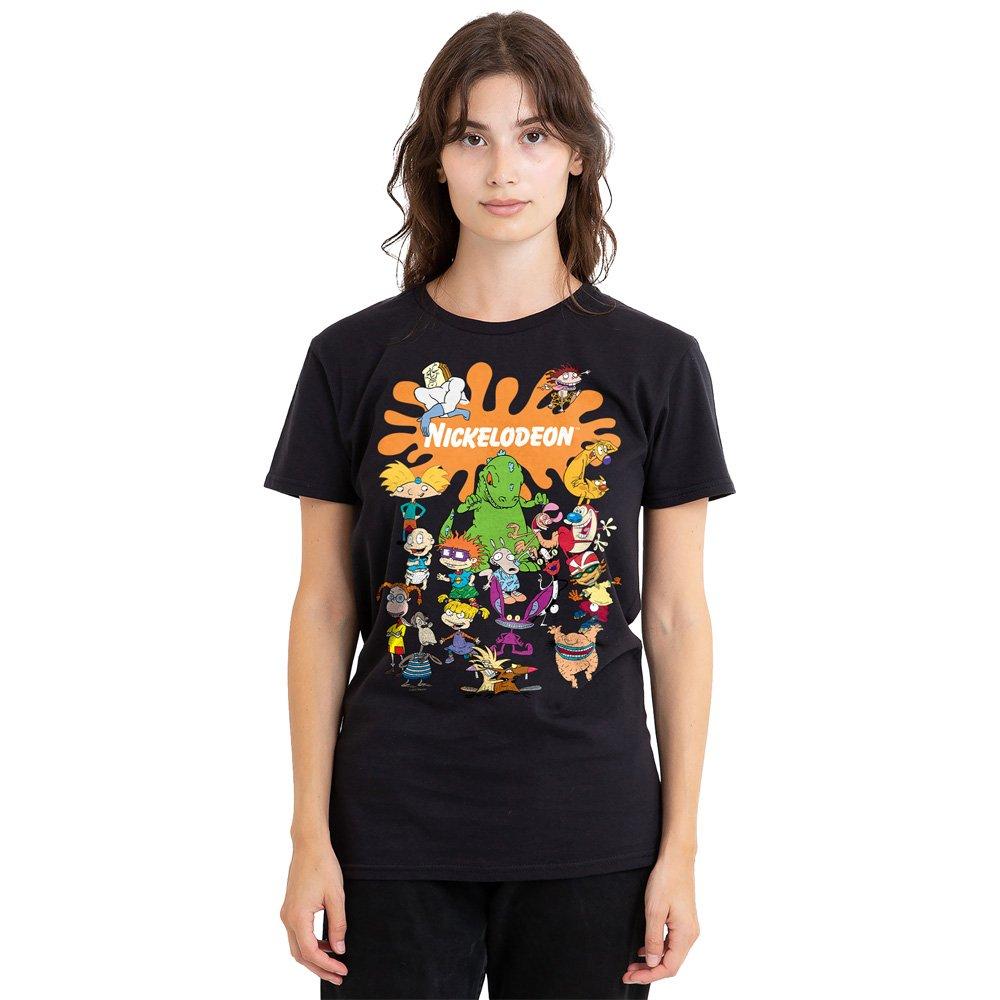 Black - Nickelodeon - Nickelodeon Brand Nick Splat Group Ladies T Shirt - 1