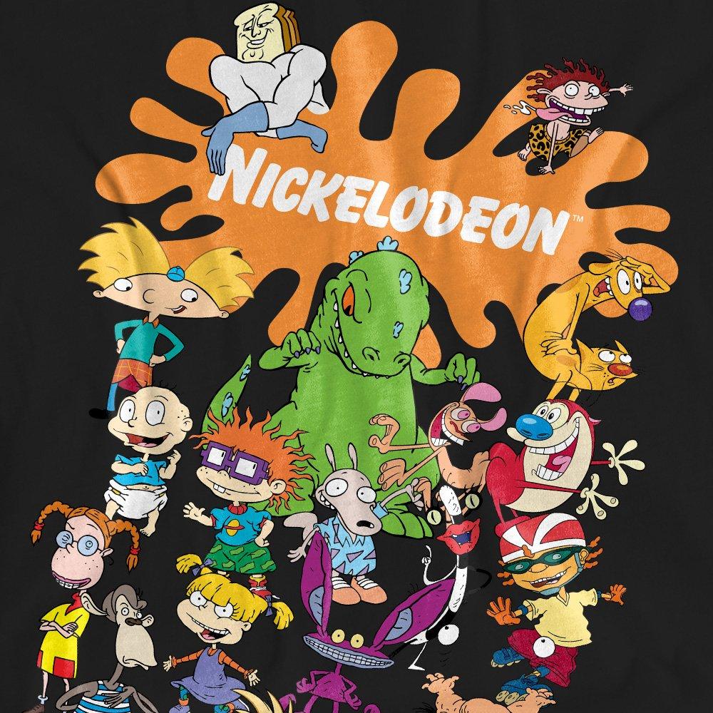 Black - Nickelodeon - Nickelodeon Brand Nick Splat Group Ladies T Shirt - 2