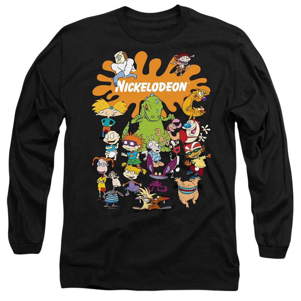 Black - Nickelodeon - Nickelodeon Brand Nick Splat Group Mens Long Sleev - 1