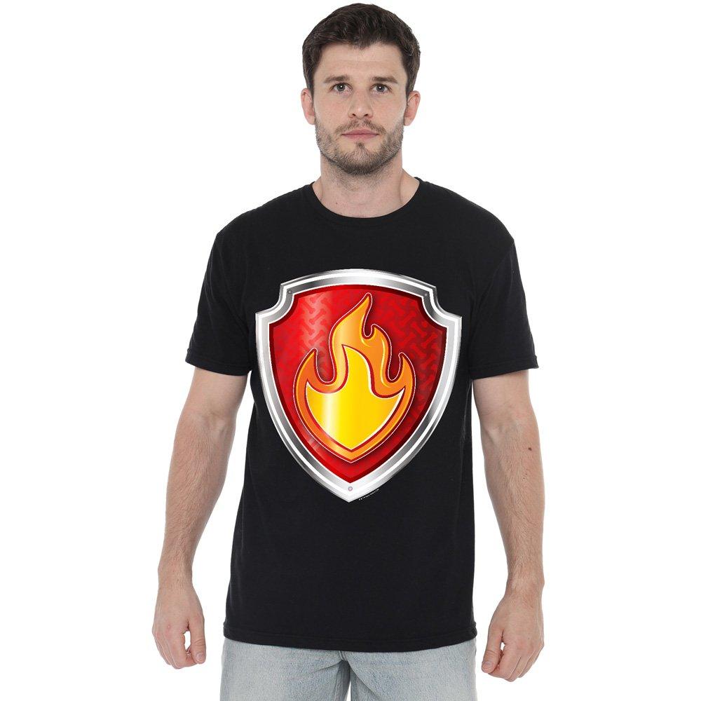 Black - Paw Patrol - Paw Patrol Marshall Badge Unisex T Shirt Black - 1