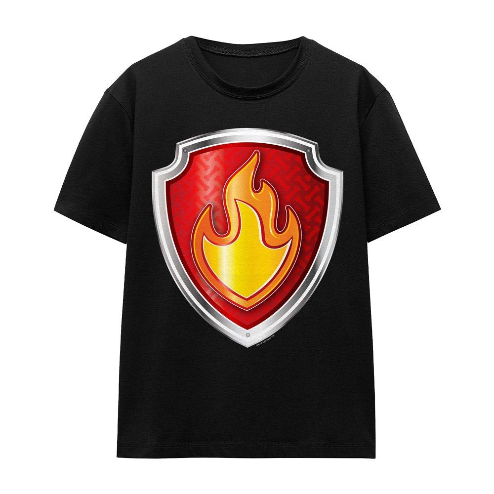Black - Paw Patrol - Paw Patrol Marshall Badge T-Shirt Black - 4