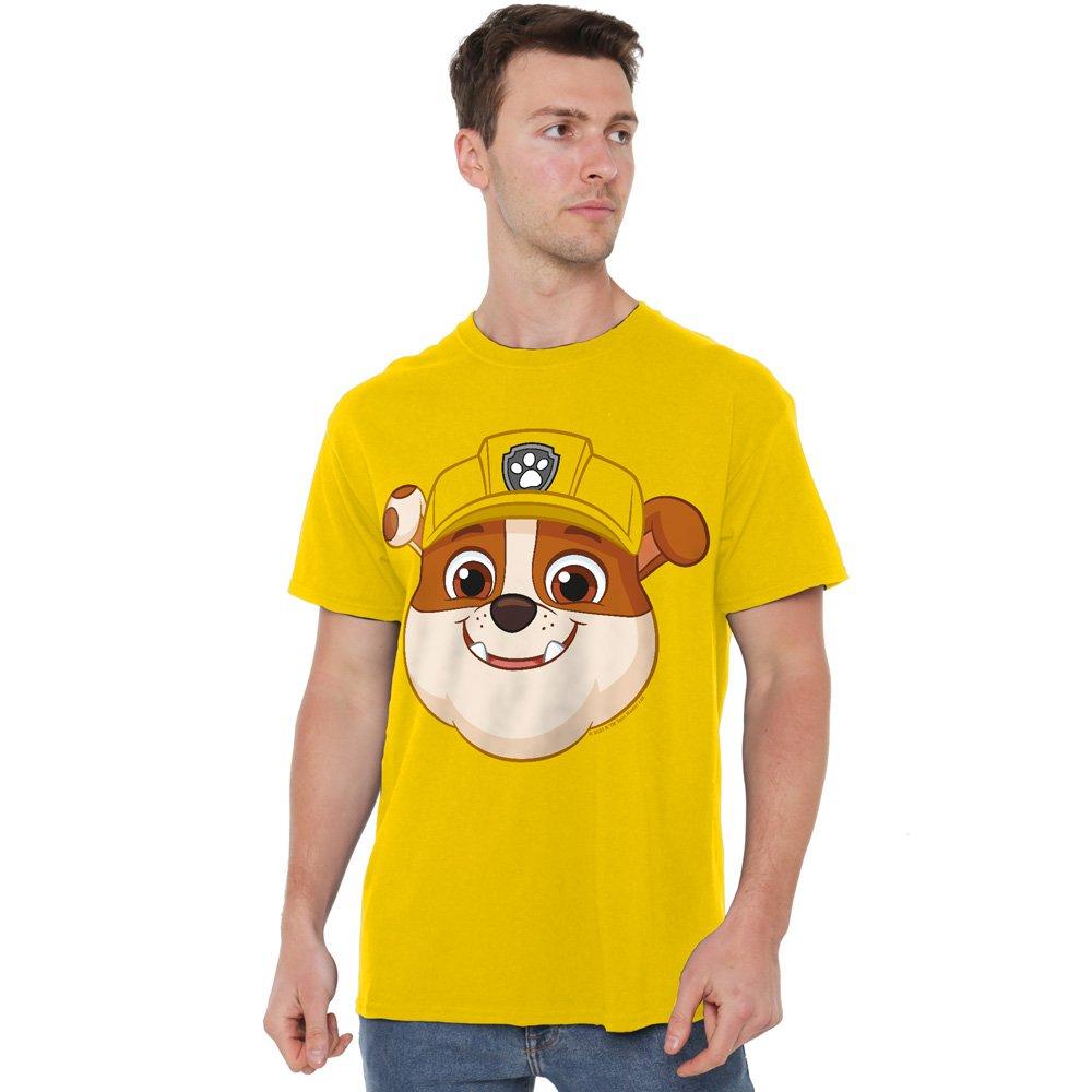 Yellow - Paw Patrol - Paw Patrolrubble Grin Unisex Adult T Shirt Yellow - 1