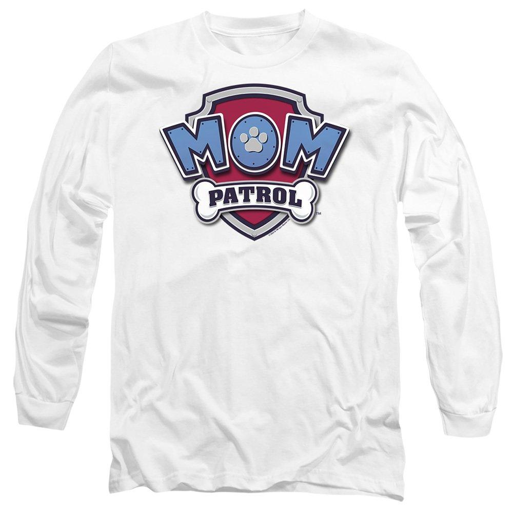 Paw Patrol Men's Mothers Day Mom Patrol Badge  Ad - White - XL