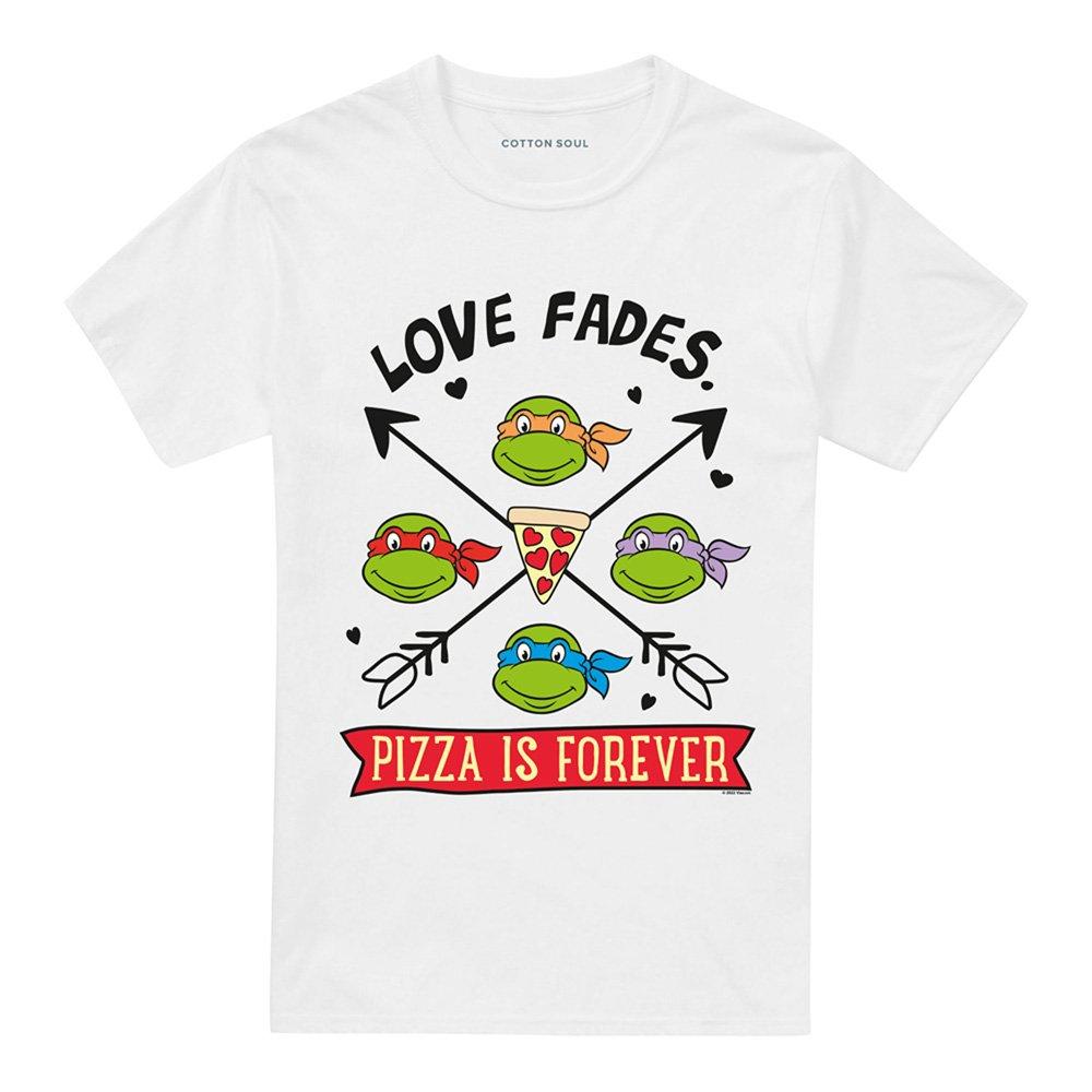 White - Teenage Mutant Ninja Turtles - Tmnt Pizza Is Forever T Shirt White - 4