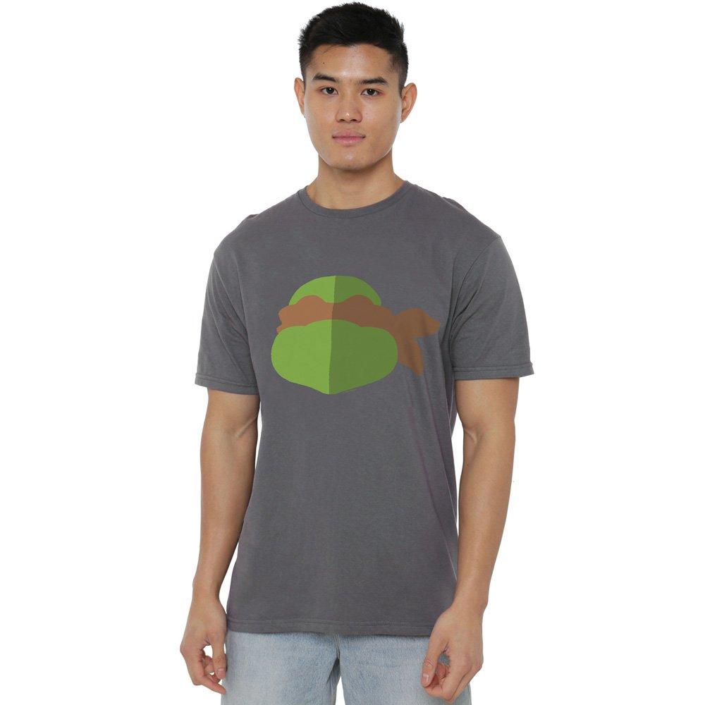 Black - Teenage Mutant Ninja Turtles - Tmnt Mikey Face T Shirt Black - 1