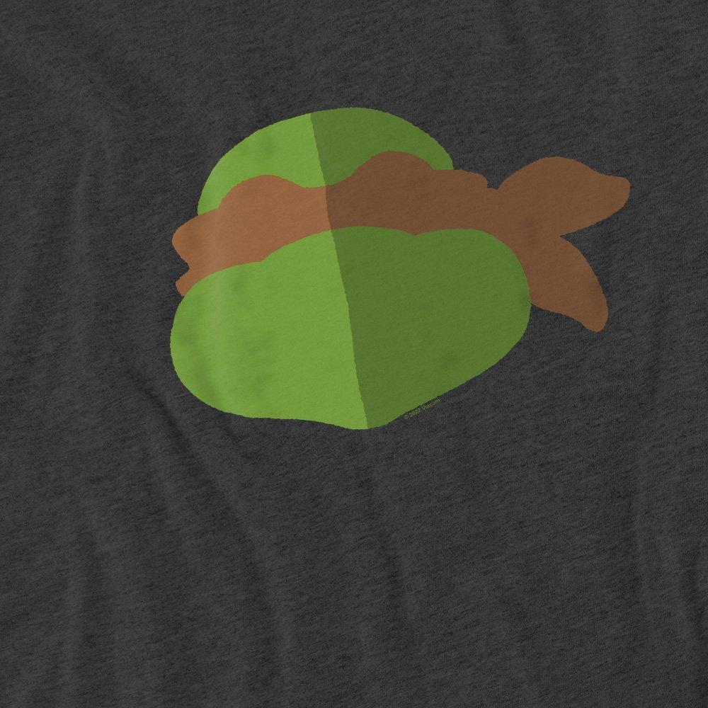 Charcoal - Teenage Mutant Ninja Turtles - Tmnt Mikey Face-Uk Heather-Charcoal - 2