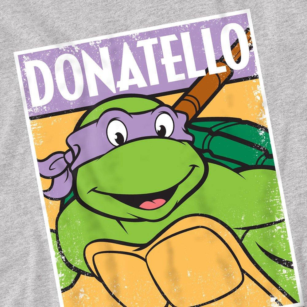 Grey - Teenage Mutant Ninja Turtles - TMNT TMNT Donnie Unisex T Shirt Athletic Heather - 2