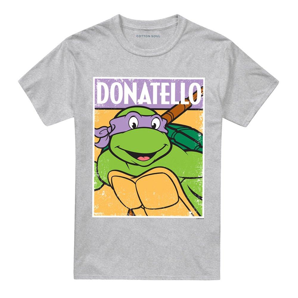 Grey - Teenage Mutant Ninja Turtles - TMNT TMNT Donnie Unisex T Shirt Athletic Heather - 4