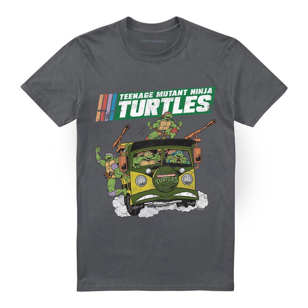Charcoal - Teenage Mutant Ninja Turtles - Tmnt Tmnt Van T Shirt Charcoal - 4
