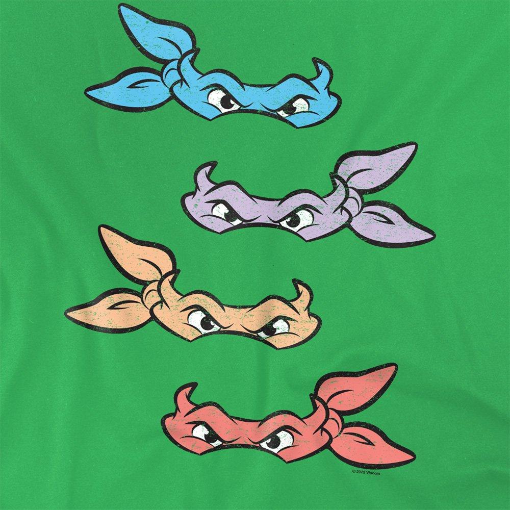 Green - Teenage Mutant Ninja Turtles - Tmnt Masks T Shirt Kelly Green - 2