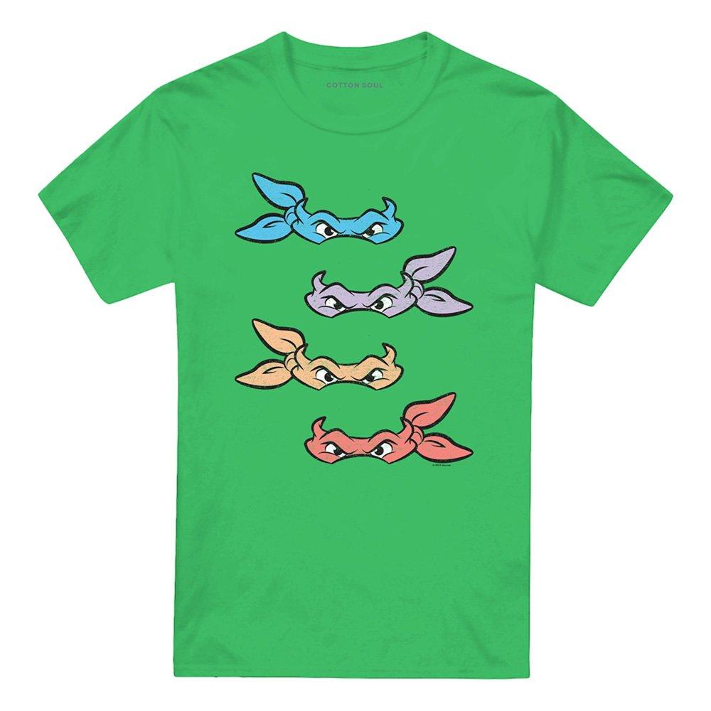 Green - Teenage Mutant Ninja Turtles - Tmnt Masks T Shirt Kelly Green - 4