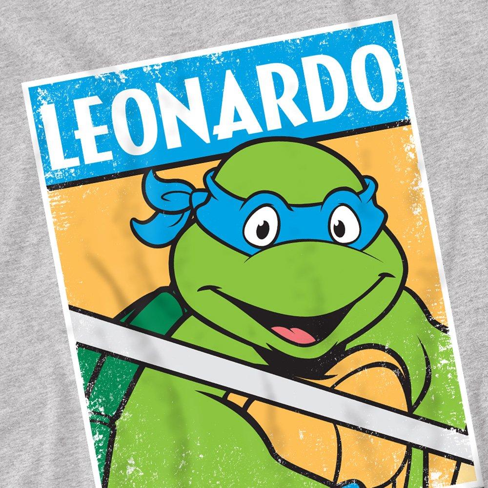 Grey - Teenage Mutant Ninja Turtles - TMNT TMNT Leo Unisex T Shirt Athletic Heather - 2
