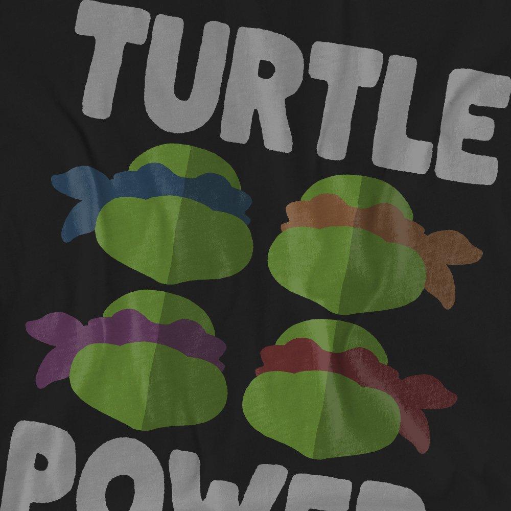 Black - Teenage Mutant Ninja Turtles - Tmnt Turtle Power Faces T-Shirt Black - 2