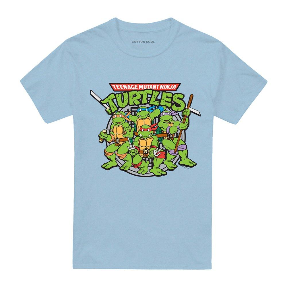 Light Blue - Teenage Mutant Ninja Turtles - Tmnt Classic Turtles T Shirt Light Blue - 4